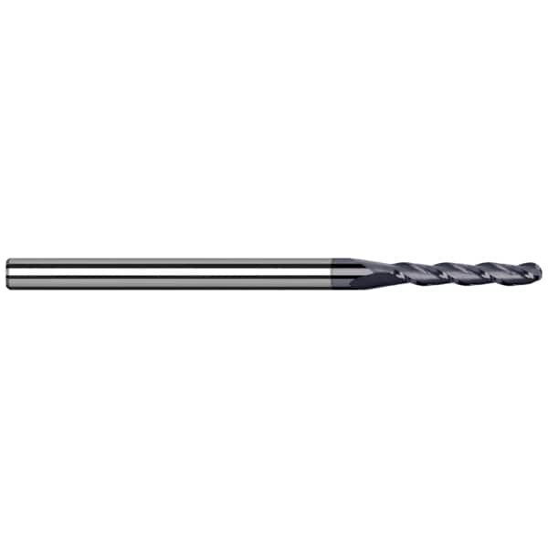 End Mill for Exotic Alloys - Ball, 0.0150" (1/64), Length of Cut: 5/64"